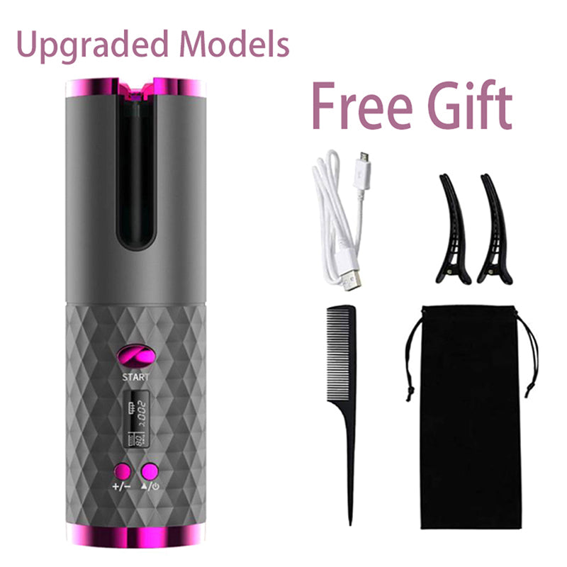 Mini Portable Electric Wireless Hair Curler