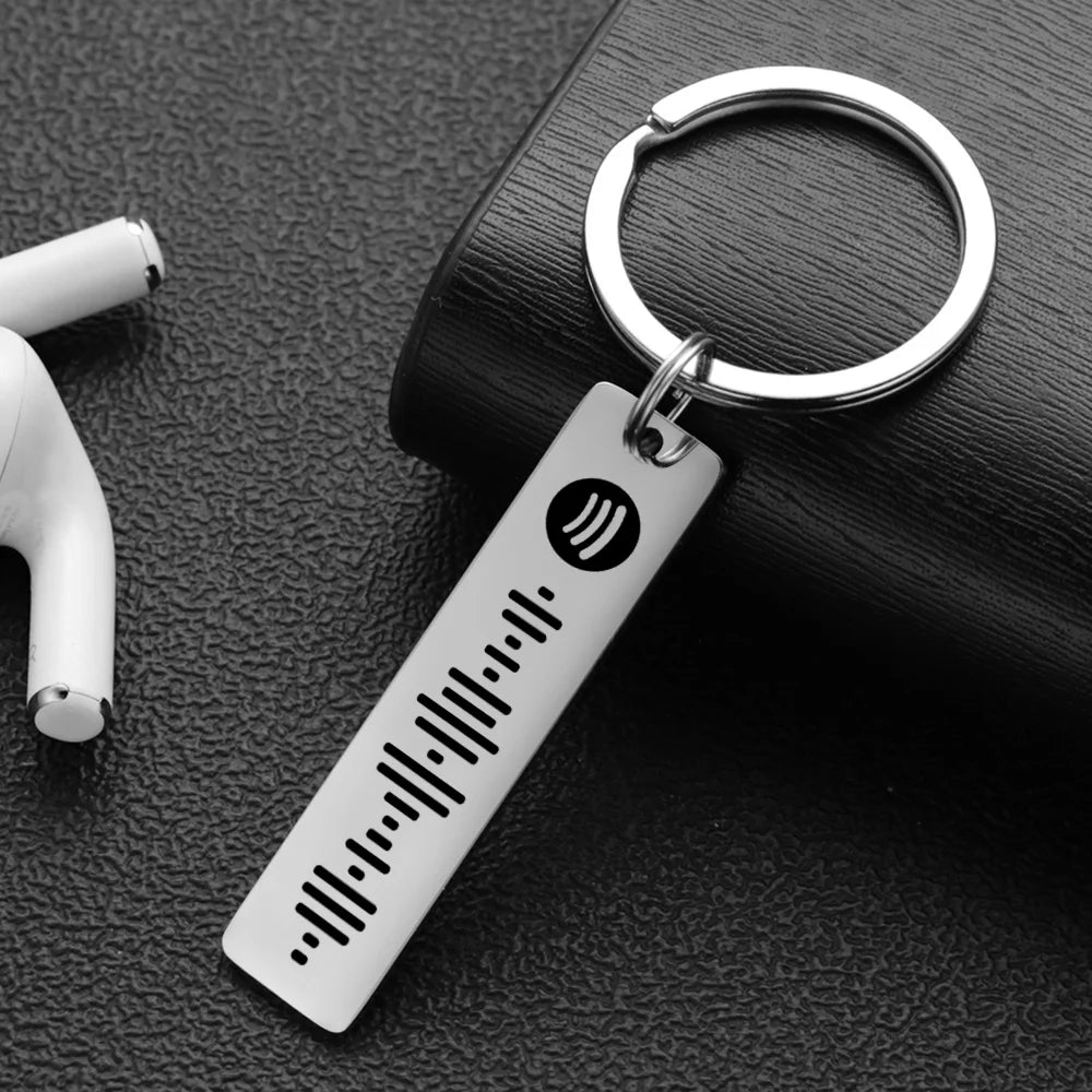 Personalized Spotify Keychain