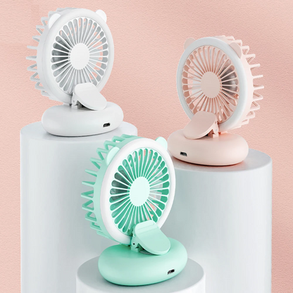 Portable Mini Fan with Light