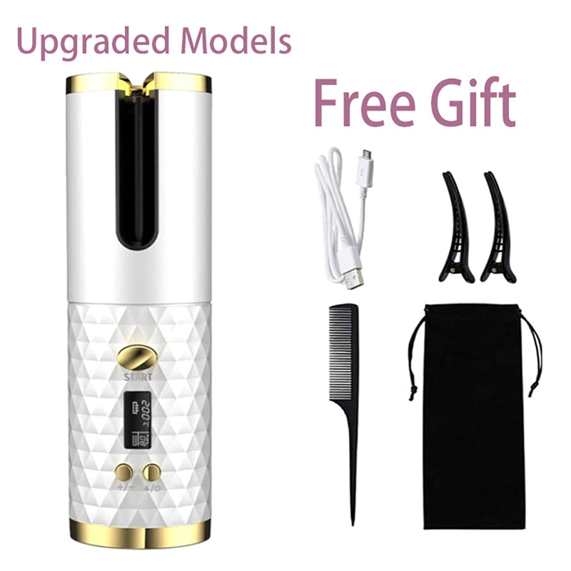 Mini Portable Electric Wireless Hair Curler